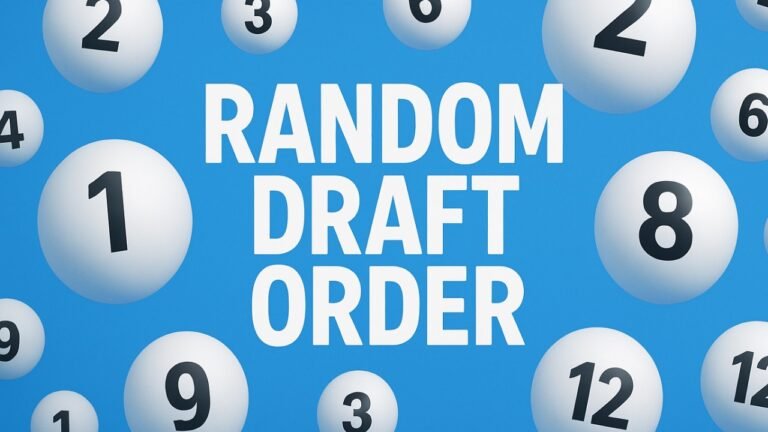 Random Draft Order Generator Delivers Instant, Fair Team Selections